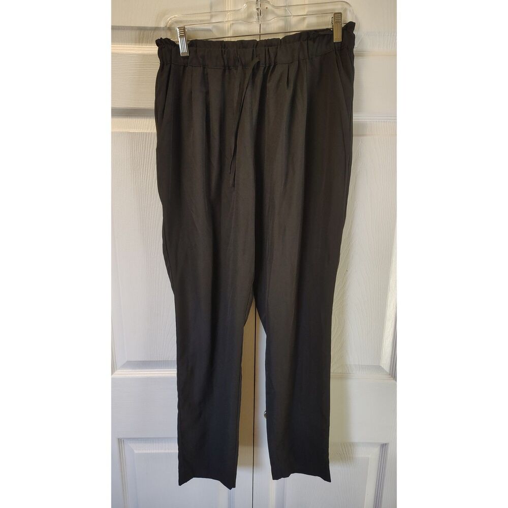 Philosophy Republic Clothing Paperbag Waist Drawstring Pants Medium Black
